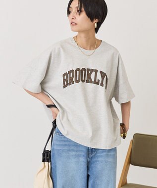 AMERICAN HOLIC BROOKLYN ロゴTシャツ Light Gray Mixture