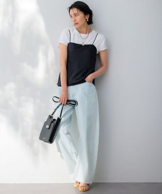 23区 S 【接触冷感/洗える】フレンチスリーブ IT TEE ホワイト系