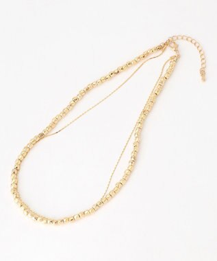 ２連メタルチェーンネックレス