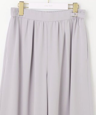 ANY SIS 【接触冷感・UVカット・吸水速乾】サラキレイワイド パンツ ライトグレー