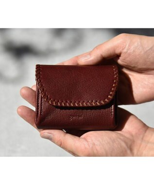 genten コルネット ミニ財布 ワイン