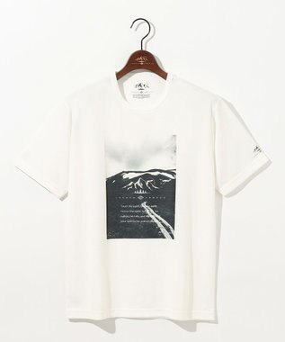 JOSEPH ABBOUD MOUNTAIN 【吸水速乾/消臭性】デオドライ天竺 フォトプリント Ｔシャツ ホワイト系6