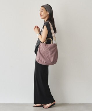 russet 《トートバッグ人気NO.1モデル》スリム2WAYトートバッグ <ナイロン>(CE-1404-WEB) Plum