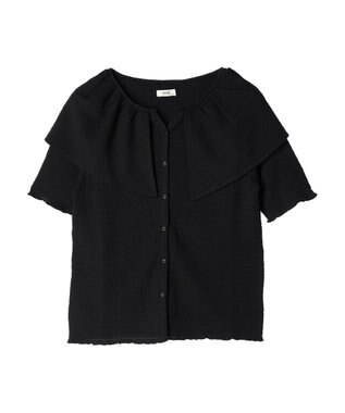 earth music&ecology ビッグカラーカットプルオーバー Black