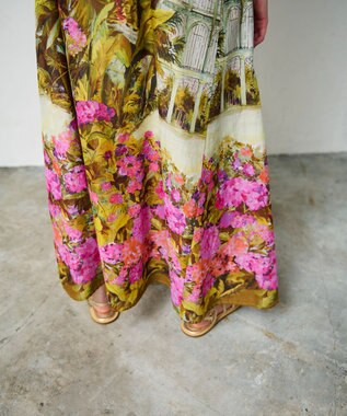 GRACE CONTINENTAL ジャルダンプリントマキシ マルチ