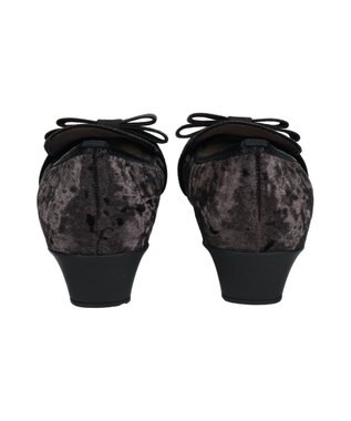 Bridget Birkin ＜3E＞【Bridget Birkin Walk】スクエアオペラコンフォートシューズ ブラック雑材