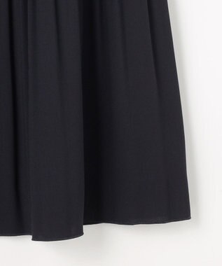 J.PRESS LADIES L ノルディス2wayジョーゼット プリーツ スカート ネイビー系