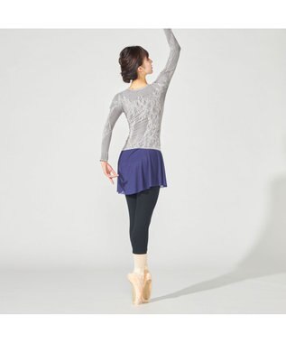 Chacott 【ノーソーイングニット】リバーシブルクルーネックトップ グレー