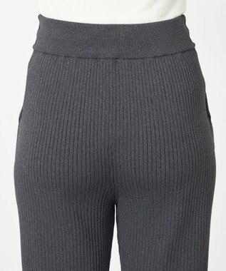 NAVE 【ReNAVE・手洗い可】スポンディッシュニットワイドリブパンツ グレー系