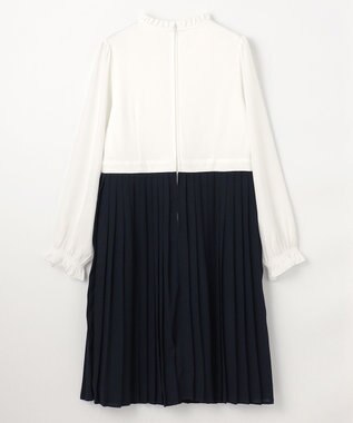 組曲 KIDS 【150-170㎝】グレンチェックジャケット＆プリーツワンピース セット ネイビー×チェック系