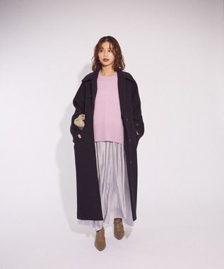 Green Parks ふわもっちニットプルオーバー Purple