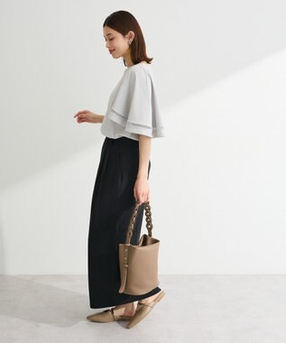 Green Parks 華やぎカットソー（フレアスリーブ） Light Gray