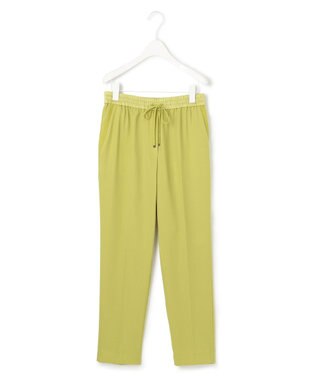ICB L 【新色追加・洗える】 FluidBackSatin ドロストパンツ ライム系