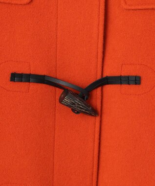 J.PRESS LADIES Jackal 140sソフトメルトン ダッフルコート オレンジ系