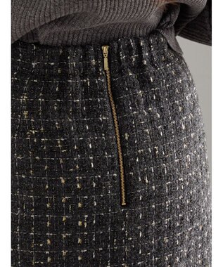 Te chichi ツィードロングナロースカート《2025winter catalog item》 チャコールグレー