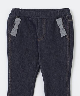 組曲 KIDS 【80-100㎝】デニムニット パンツ ネイビー系