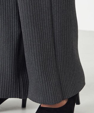 NAVE 【ReNAVE・手洗い可】スポンディッシュニットワイドリブパンツ グレー系