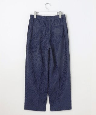 自由区 【Exclusive】ジオメトリックジャガード パンツ ネイビー
