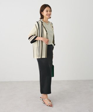 CRAFT STANDARD BOUTIQUE クロシェバイカラーニットプルオーバー Ivory