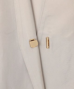 23区 L 【接触冷感性/洗える】フィブリルツイル ハーフスリーブ ジャケット ベージュ系