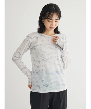 Green Parks クルーネックアソート柄シアープルオーバー Gray