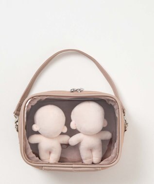 WEGO 【痛バ＆推し活グッズ】パールキルティング2WAYぬいポーチ ゴールド