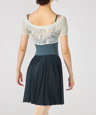 Chacott スカート付レオタード エメラルドグリーン