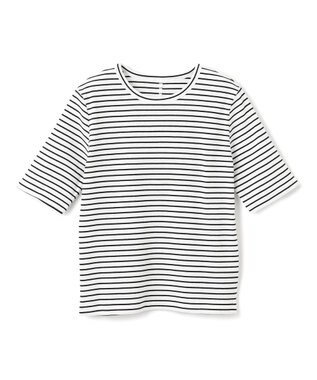 UNFILO L テレコ ハーフスリーブTシャツ ボーダー