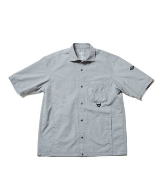 JOSEPH ABBOUD MOUNTAIN 【UNISEX】3Dエンボス シャツ ライトグレー系