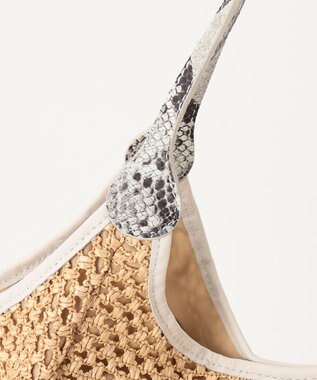 23区 MARCO MASI ラフィア トートバッグ ベージュ