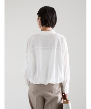 Te chichi 【雑誌掲載アイテム】バルーンヘムシャツ オフホワイト