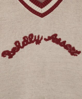 WEGO ラインチルデンニットプルオーバー オフホワイト