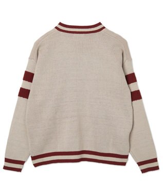 WEGO ラインチルデンニットプルオーバー オフホワイト