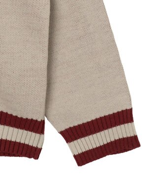 WEGO ラインチルデンニットプルオーバー オフホワイト