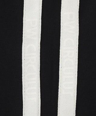 PW CIRCULUS 【撥水加工/ストレッチ】サイドストライプ ワイドパンツ ゴルフ ブラック系