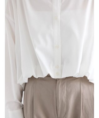 Te chichi 【雑誌掲載アイテム】バルーンヘムシャツ オフホワイト