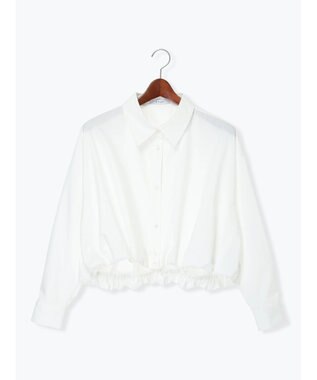 Te chichi 【雑誌掲載アイテム】バルーンヘムシャツ オフホワイト