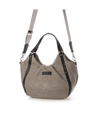 Y'SACCS ストロー風2wayトートバッグ グレージュ