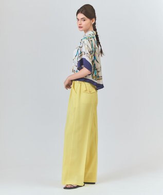 GRACE CONTINENTAL マリンワイドパンツ イエロー