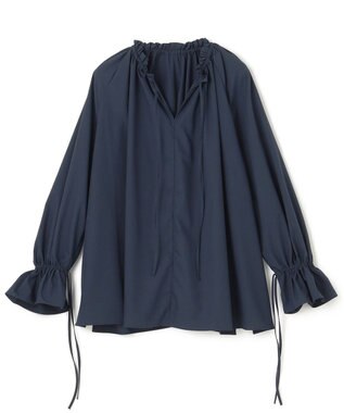 UNFILO L 2WAYギャザーブラウス [WEB限定]ネイビー