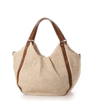 Y'SACCS ストロー風2wayトートバッグ アイボリー