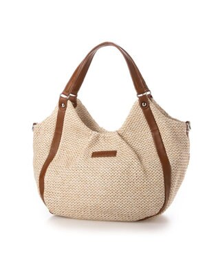 Y'SACCS ストロー風2wayトートバッグ アイボリー