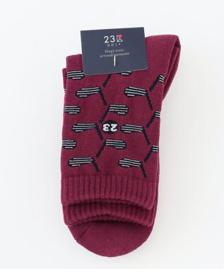  【WOMEN】クラブ柄 レギュラーソックス