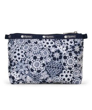 LeSportsac COSMETIC CLUTCH/フローラルレースネイビー フローラルレースネイビー