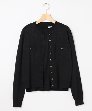 組曲 S ラメアンサンブル ニット ブラック系