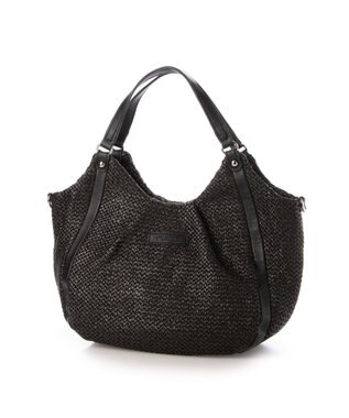 Y'SACCS ストロー風2wayトートバッグ ブラック