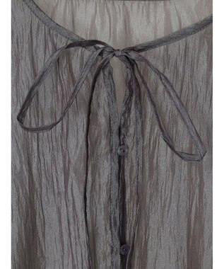 Green Parks ・ＥＬＥＮＣＡＲＥ　ＤＵＥ　２ｗａｙシアーブラウス Charcoal Gray