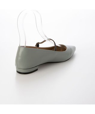 MODE ET JACOMO <carino>【レイン対応】配色ベルトメリージェーン グレー