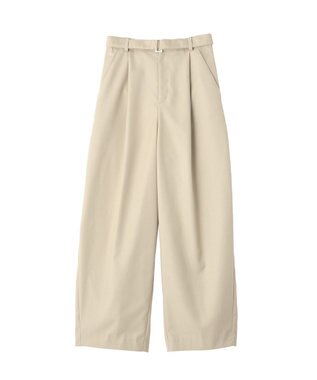 YECCA VECCA ベルト付きカーヴィーパンツ Beige