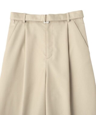 YECCA VECCA ベルト付きカーヴィーパンツ Beige